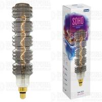 Лампа светодиодная филаментная LED-SF41-5W/SOHO/E27/CW CHROME/SMOKE GLS77CR SOHO спиральный филамент хром./дым. колба Uniel UL-00005921