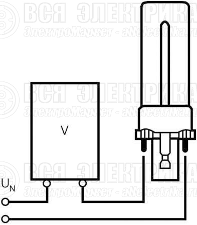 Лампа люминесцентная компакт. DULUX D 13W/840 G24d-1 OSRAM 4050300010625