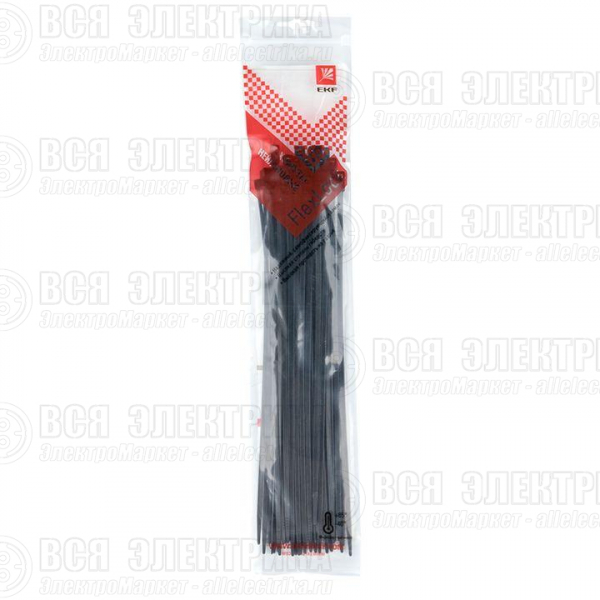 Хомут P6.6 3.6x250 FlexLock стандартный черн. (уп.50шт) PROxima EKF plc-fl-ctsb-3.6x250-r