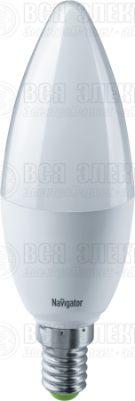 Лампа светодиодная 61 325 NLL-C37-8.5-230-4K-E14-FR 8.5Вт свеча матовая 4000К нейтр. бел. E14 680лм 176-264В Navigator 61325