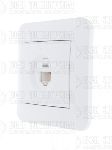 Розетка компьютерная 1-м СП Karina RJ45 механизм бел. LEZARD 707-0288-139