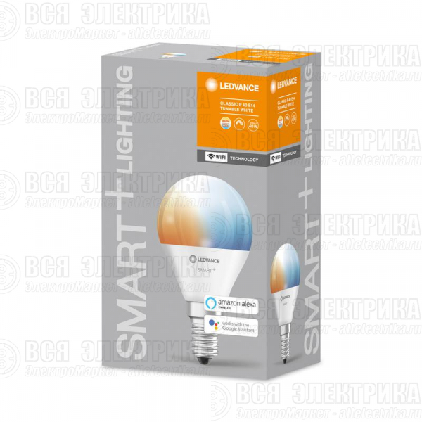 Лампа светодиодная SMART+ WiFi Mini Bulb Tunable White 40 5Вт/2700-6500К E14 LEDVANCE 4058075485617