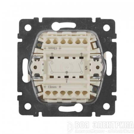 Выключатель 2-кл. СП Valena 10А IP31 250В механизм сл. кость Leg 774305