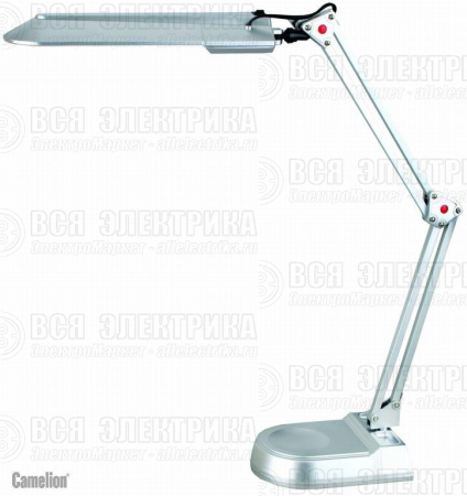 Светильник KD-017A настол. база + струбцина 230В 11Вт КЛЛ 2G7 серебр. Camelion 3278