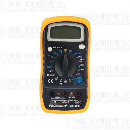 Мультиметр портативный MAS830L (DT850L) PROCONNECT 13-3021