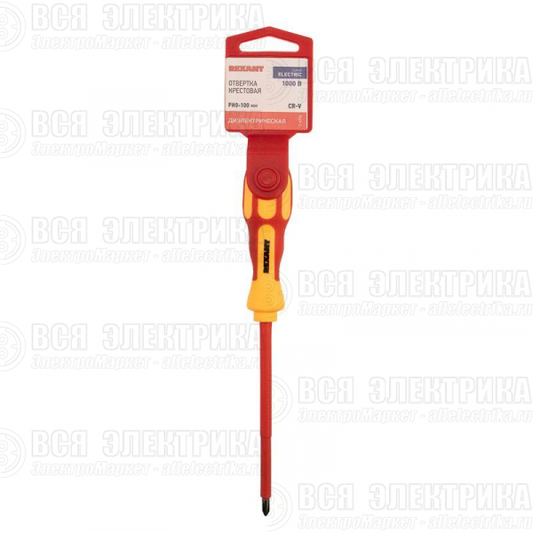 Отвертка "Электрика" PH0 100мм REXANT 12-4716