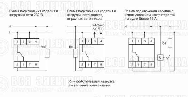 Реле времени астрономическое PCZ-525 24-264В AC/DC 16А 1 переключ. контакт IP20 1 канал монтаж на DIN-рейке F&F EA02.002.005