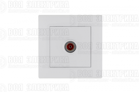 Розетка TV проходная Karea RIZZ бел. Makel 88001007