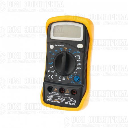 Мультиметр портативный MAS830L (DT850L) PROCONNECT 13-3021