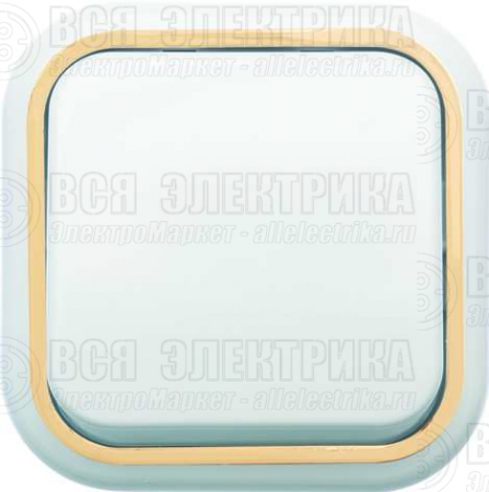 Выключатель 1-кл. ОП Валентина 10А IP20 А16-038 бел./зол. Кунцево 7631