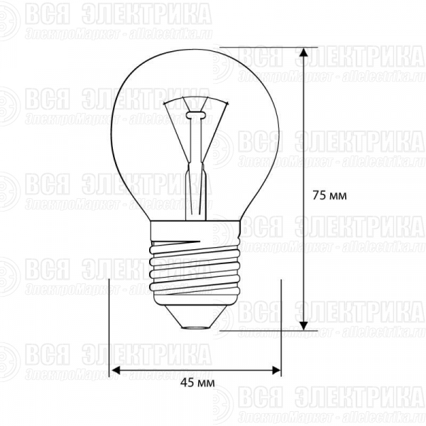 Лампа накаливания MIC D CL 40Вт E27 Camelion 9874
