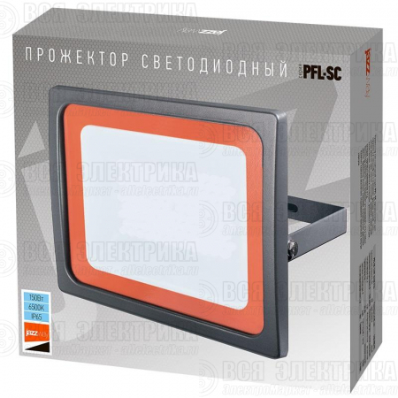 Прожектор светодиодный PFL-SC 150Вт 6500К IP65 190-260В ДО закален. матов. стекло Pro JazzWay 5005167