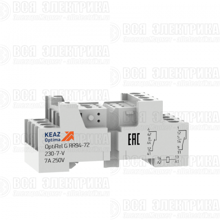 Розетка для реле OptiRel G RR94-72-230-7-V КЭАЗ 281170