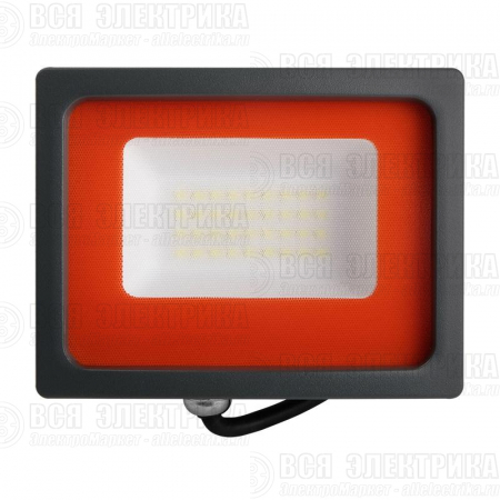 Прожектор светодиодный PFL-SC 30Вт 6500К IP65 190-260В ДО закален. матов. стекло JazzWay 5001404