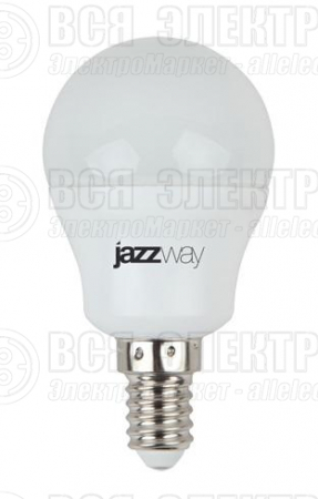 Лампа светодиодная PLED-SP 7Вт G45 шар 5000К холод. бел. E14 540лм 230В JazzWay 1027870-2