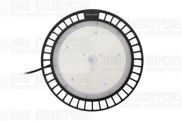 Светильник светодиодный ДСП IB 10 S 100-150-200W W 850 BK D353xH117мм 100-200Вт 5000К IP65 подвес черн. High Bay Русский Свет 16091023043
