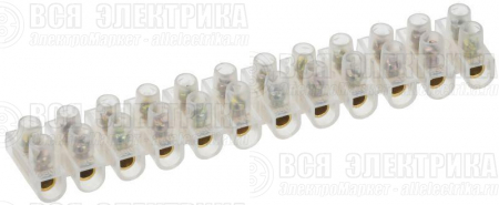Колодка клеммная ЗВИ-3 1-2.5кв.мм 12 пар IEK UZV3-003-04