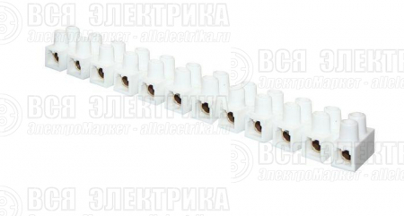 Колодка клеммная 10кв.мм 10А полистирол бел. (уп.10шт) PROxima EKF plc-KK-10-10-ps-w
