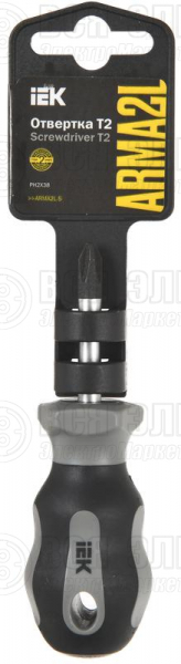 Отвертка PH2х38 Т2 ARMA2L 5 IEK A2L5-SC10-T2-PH-20-038