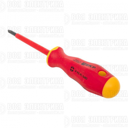 Отвертка Professional PZ-FL1х80мм VDE 1000В EKF pz-fl-1-80-pro-in