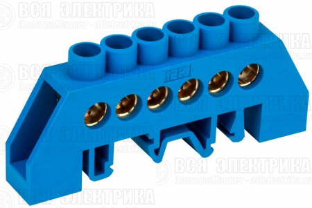 Шина нулевая в комб. DIN-изол. "Стойка" ШНИ-8х12-6-КС-С IEK YNN10-812-6DP-K07
