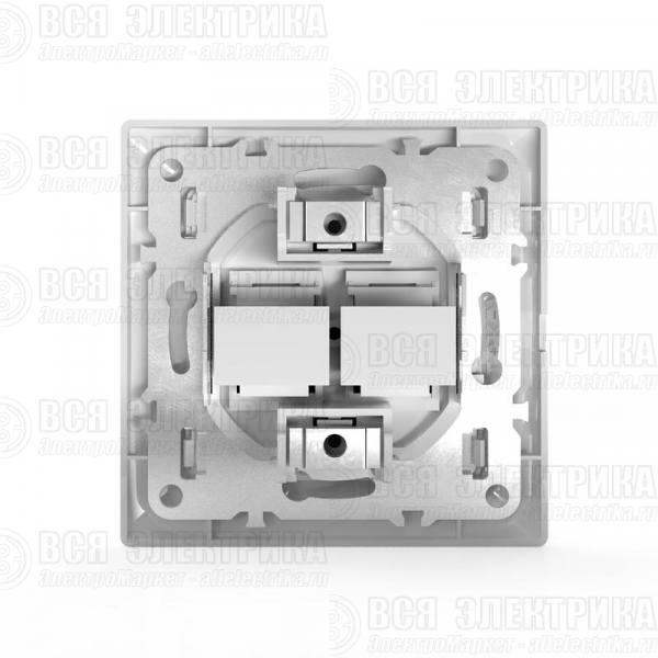 Розетка компьютерная 2-м СП AVA в сборе бел. TOKOV LIGHT TKL-AV-RC2-C01