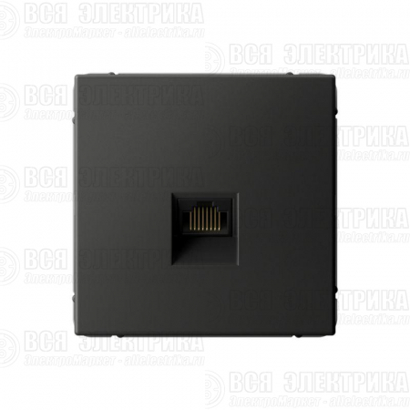 Розетка компьютерная ArtGallery RJ45 кат.5E механизм базальт SE GAL001483