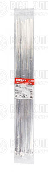 Хомут кабельный 4.6х520 Сталь серебр. (уп.50шт) Rexant 07-0528