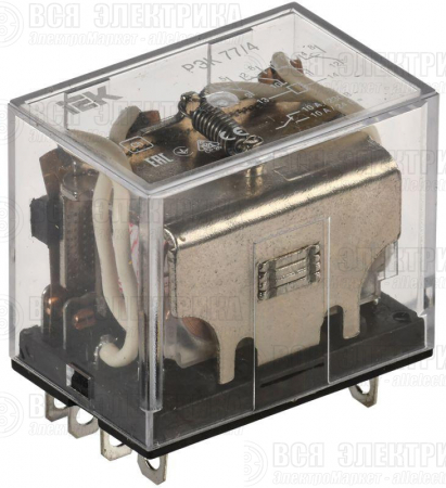 Реле РЭК 77-4 10А 24В AC IEK RRP10-4-10-024A