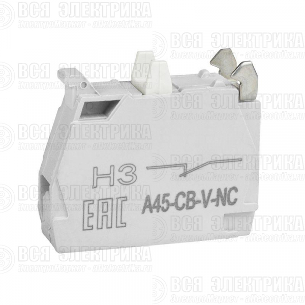 Блок контактный OptiSignal D22 A45-CB-V-NC 1НЗ винтовой зажим ZBE102 КЭАЗ 332201