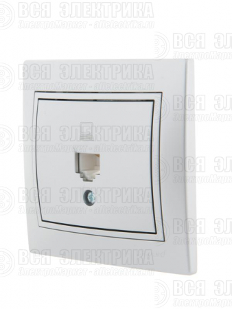 Розетка компьютерная 1-м СП Mira RJ45 сер. метал. LEZARD 701-1010-139