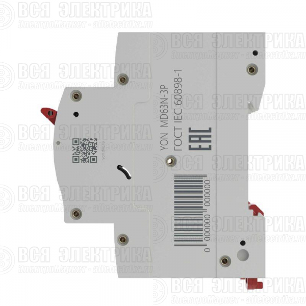 Выключатель автоматический модульный 3п C 16А 6кА MD63N YON MD63N-3PC16