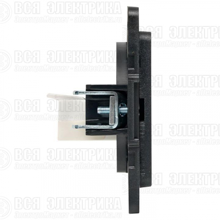 Розетка телефонная 1-м Стокгольм механизм черн. PROxima EKF EZT01-034-10