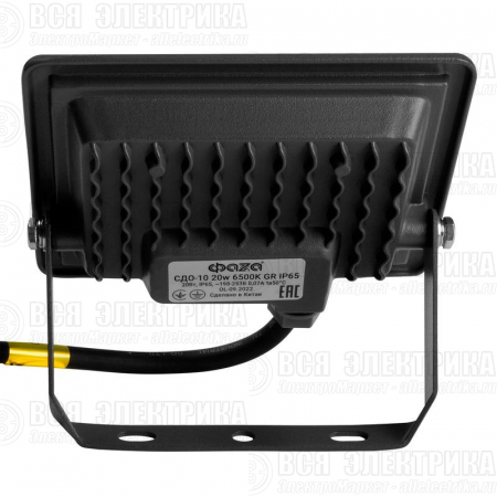Прожектор светодиодный СДО-10 20Вт 6500К IP65 230В ДО GR ФАZА 5032057