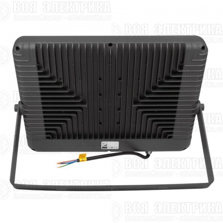 Прожектор светодиодный PFL-S2 300Вт 6500К IP65 220–240В ДО с клапаном закален. матов. стекло сер. Pro JazzWay 5007963D