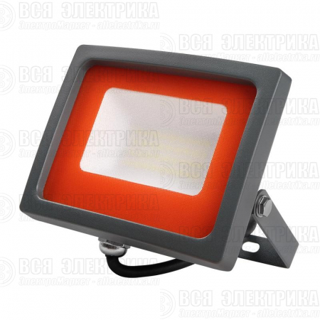 Прожектор светодиодный PFL-SC 30Вт 6500К IP65 190-260В ДО закален. матов. стекло JazzWay 5001404