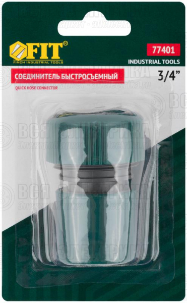 Соединитель пластиковый 3/4дюйм FIT 77401