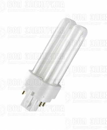 Лампа люминесцентная компактная DULUX D/E 18Вт/830 G24q-2 OSRAM 4099854122354
