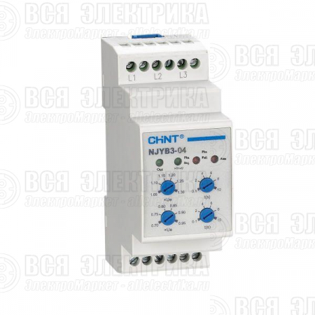 Реле контроля фаз NJYB3-15 AC 220В CHINT 636025