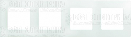 Рамка 4-м Etika бел. Leg 672504
