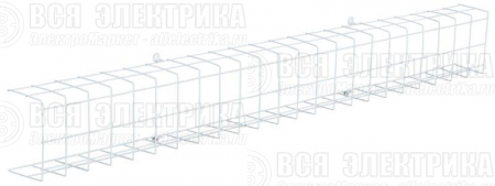 Решетка защитная для светильников ДСП 1300мм бел. IEK LT-DSP0D-R-1300-K01