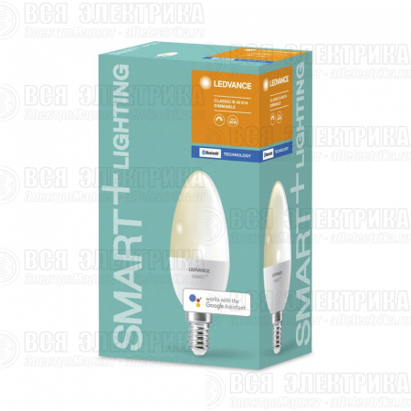Лампа светодиодная SMART+ Candle Dimmable 40 5Вт/2700К E14 LEDVANCE 4058075485211