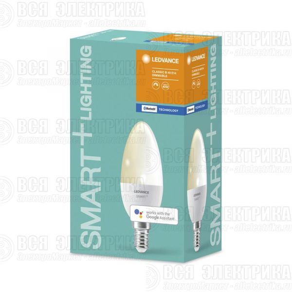 Лампа светодиодная SMART+ Candle Dimmable 40 5Вт/2700К E14 LEDVANCE 4058075485211