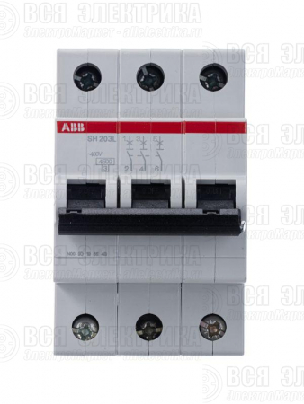 Выключатель автоматический модульный 3п C 25А 4.5кА SH203L C25 ABB 2CDS243001R0254