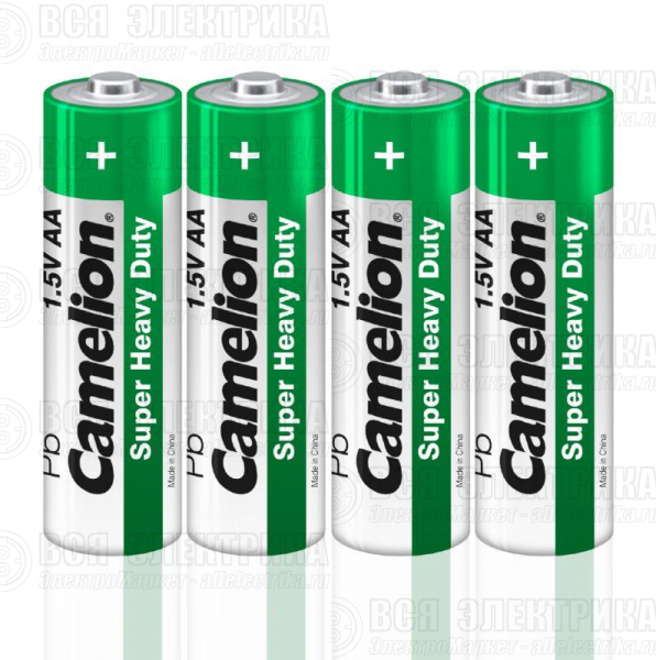 Элемент питания солевой AA/R6 1.5В R6P-SP4G SR-4 (уп.4шт) Camelion 1660
