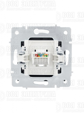 Розетка компьютерная 1-м СП Vesna механизм черн. бархат LEZARD 742-4288-139