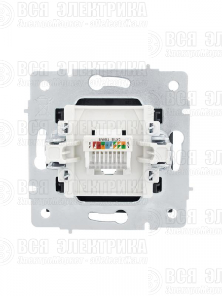 Розетка компьютерная 1-м СП Vesna механизм черн. бархат LEZARD 742-4288-139