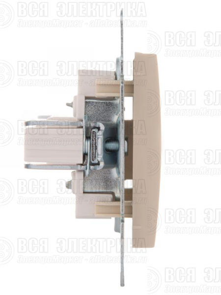 Розетка компьютерная 1-м СП Karina RJ45 механизм крем. LEZARD 707-0388-139