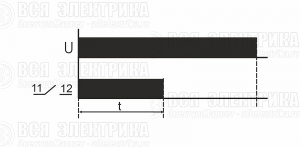Реле времени PCA-512 8А 230В 1 перекл. IP20 задержка выключ. монтаж на DIN-рейке F&F EA02.001.001