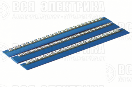 Планка маркировочная 2.3мм "E" черн./бел. (уп.10шт) DKC BL117MEEBW